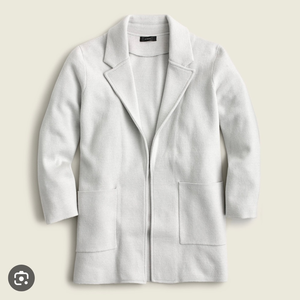 J. Crew Sophie sweater blazer grey XXS - like new condition!
